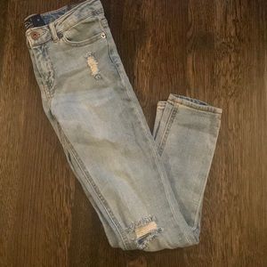 Lucky brand faded wash skinny jeans
